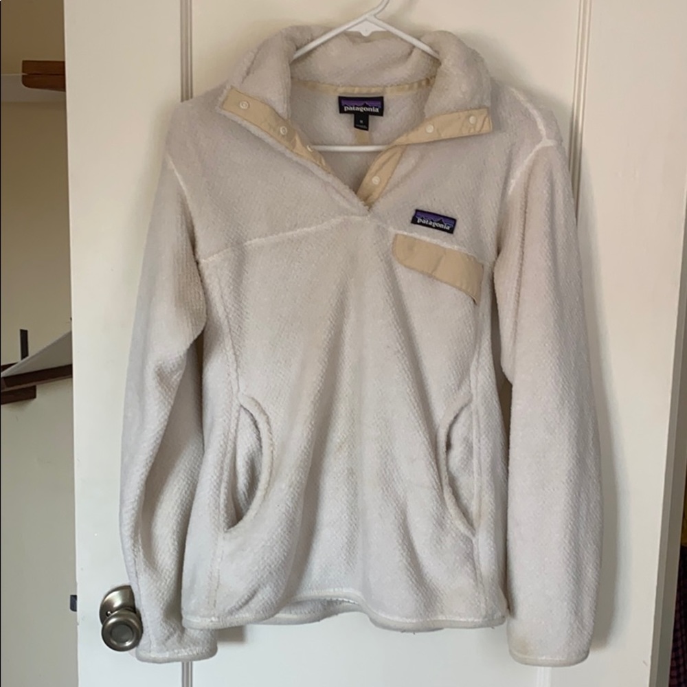 White fleece patagonia